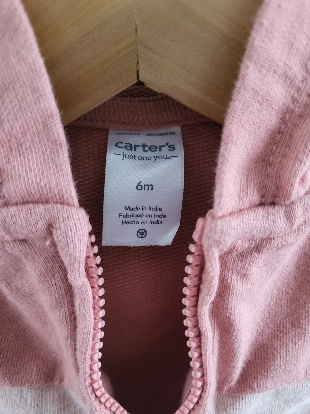 Lightweight Pink Colorblock Zip Hoodie Jacket